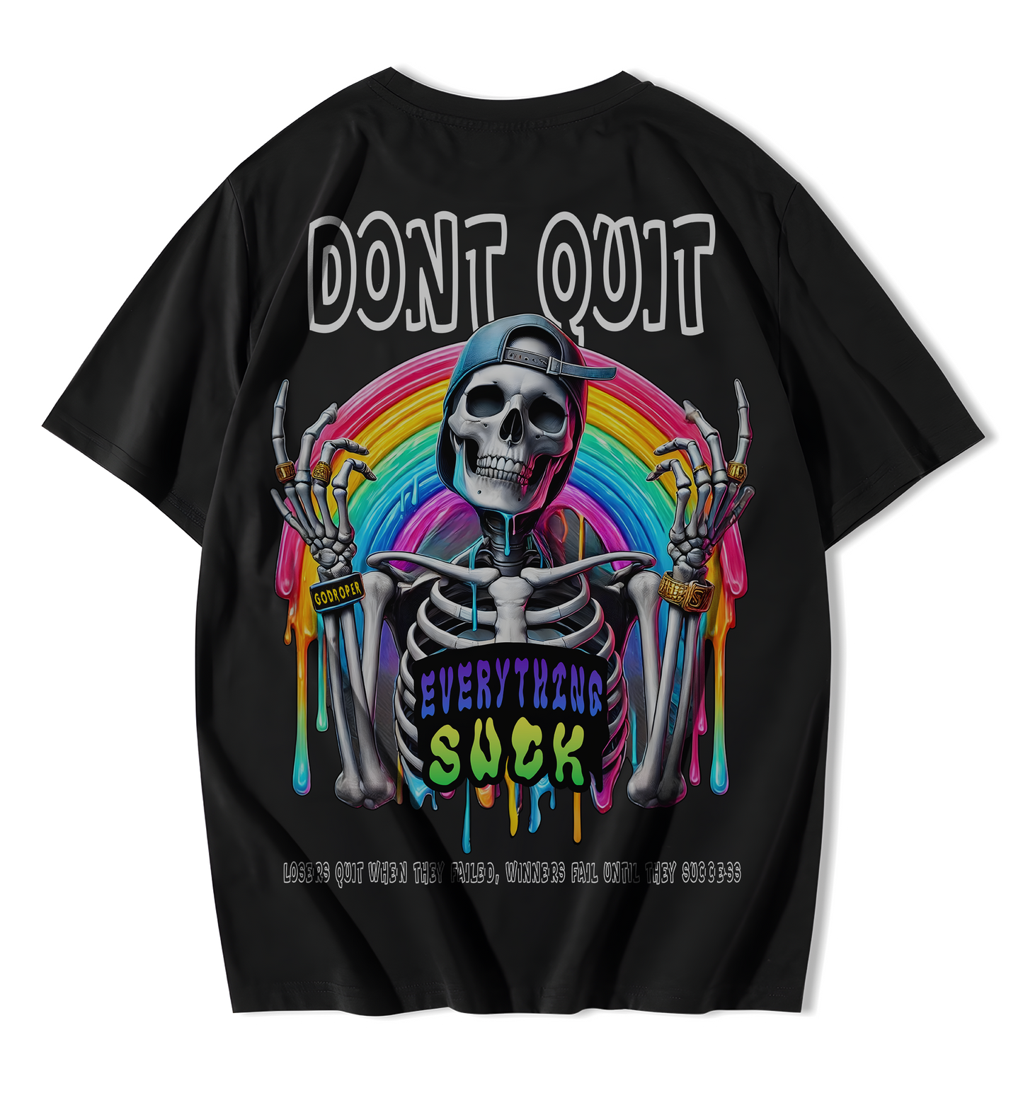 DONT QUIT Premium Heavy Fabric Oversized T-Shirt