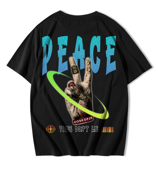 PEACE Premium Heavy Fabric Oversized T-Shirt